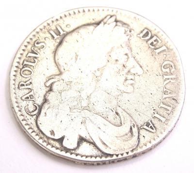 A Charles II silver shilling
