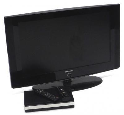 A Samsung 31" LCD television and a Humax Freeview box