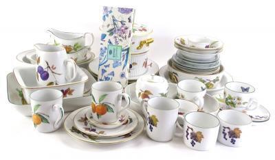 A quantity of Royal Worcester Evesham porcelain dinner and tea ware