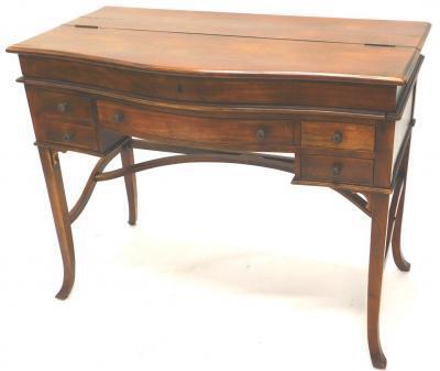 A continental mahogany desk