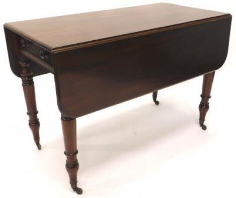 A Victorian mahogany pembroke table