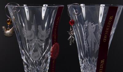 Twelve Waterford Crystal limited edition Twelve Days of Christmas glasses - 4