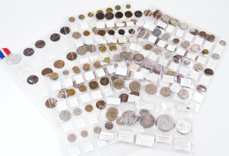 Various GB and world used coins