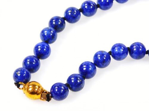 A lapis lazuli necklace