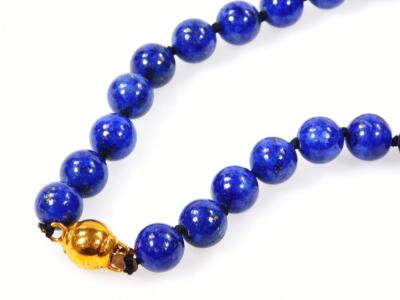 A lapis lazuli necklace