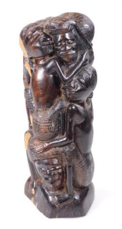 A 20thC African tribal figure group