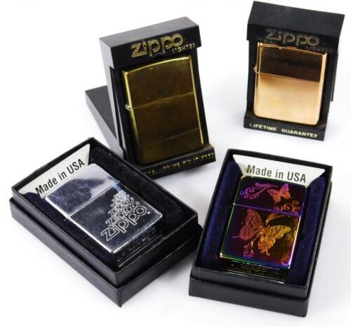 Various Zippo cigarette lighters