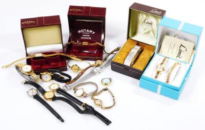 A quantity of ladies wrist watches