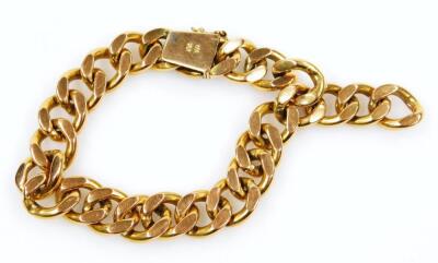 A chunky curb link bracelet