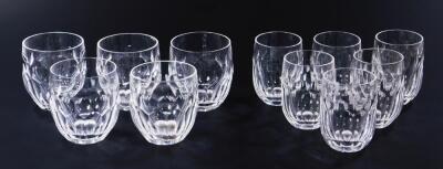 Eleven various two sized Waterford crystal tumblers