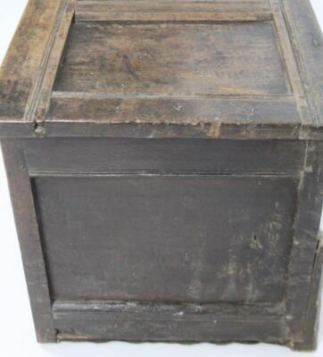 An 18thC oak coffer - 3