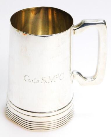 A George VI silver tankard