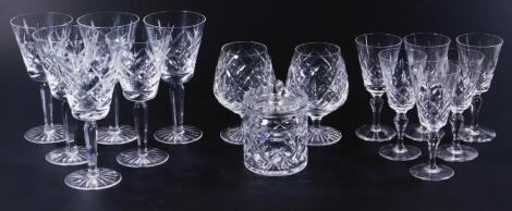 Various Stuart Crystal brandy balloons