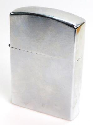 An enlarged chrome plated Zippo style lighter - 2