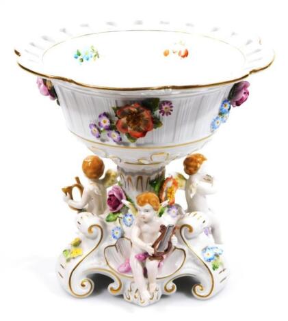 A mid 20thC Schierholz porcelain centrepiece