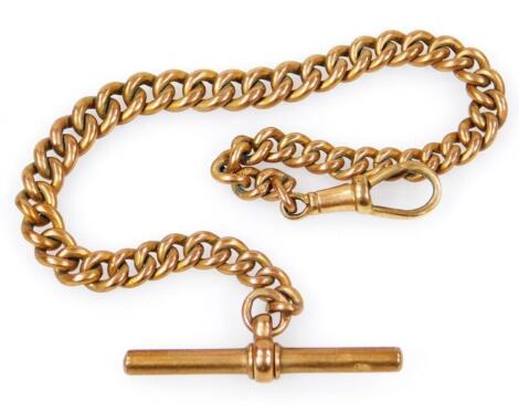 A 9ct gold watch chain