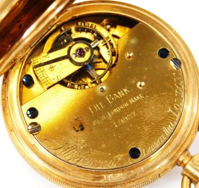 *An 18ct gold half hunter pocket watch - 4