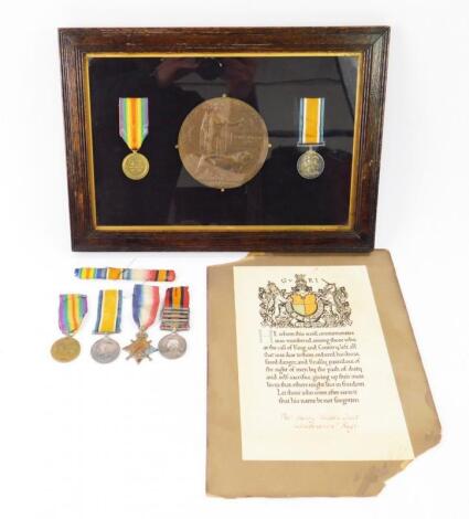 Two Lincolnshire Regiment Bourne medal groups