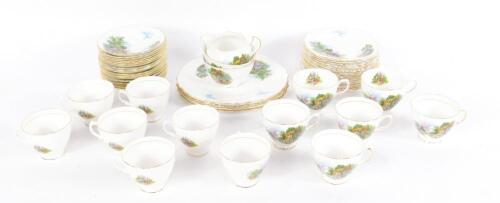 A Royal Vale porcelain tea service