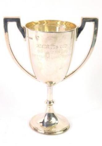 A George V silver military trophy