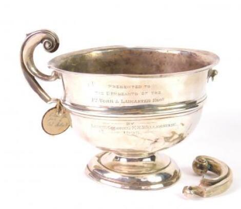 An Edward VII silver military trophy