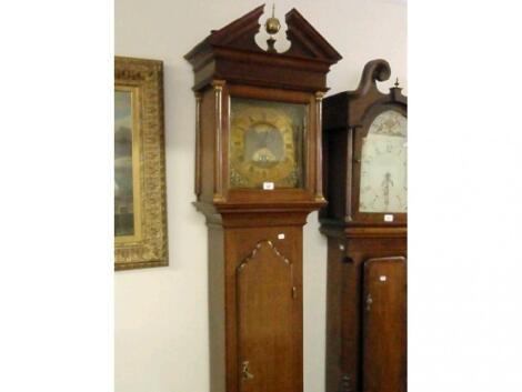 A George II oak long case clock