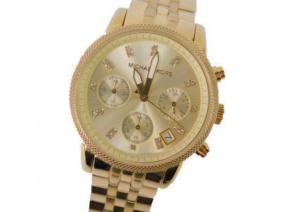 A Michael Kors gentleman's gilt stainless steel cased chronograph wristwatch