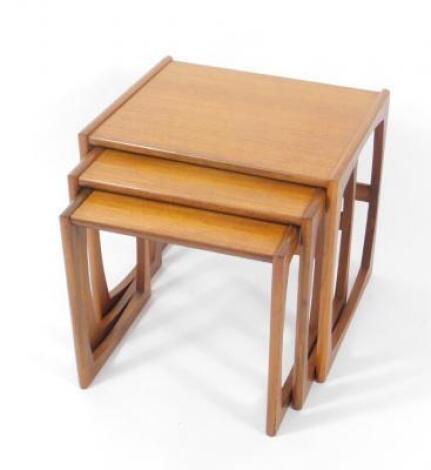 A G-Plan teak nest of occasional tables. 49cm H