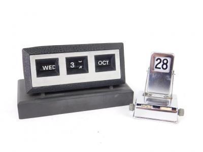 Two mid/late 20thC perpetual desk calendars.