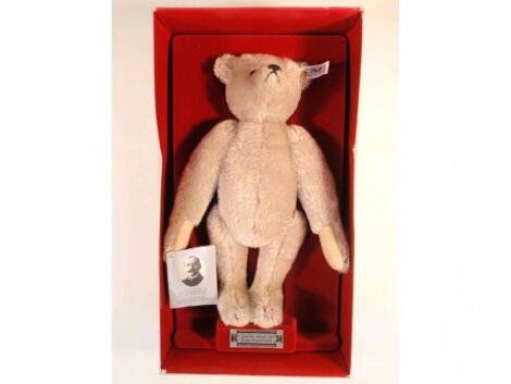 A reproduction commemorative teddy bear Steiff