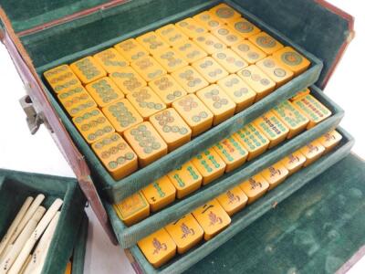 An early 20thC oriental Mahjong set - 2