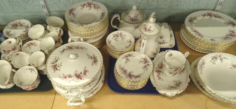 A large quantity of Royal Albert Lavender Rose pattern dinner and tea ware