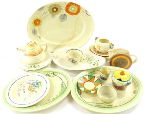 Various items of Clarice Cliff