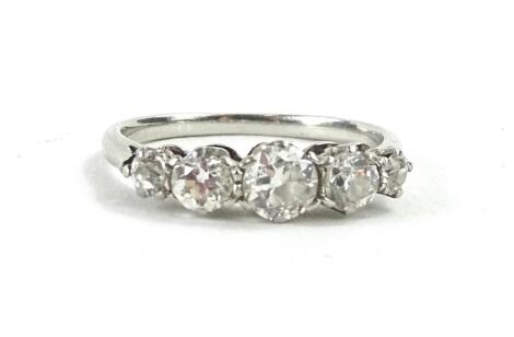 A five stone diamond ring