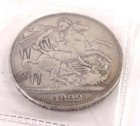 A George IV 1822 silver Crown