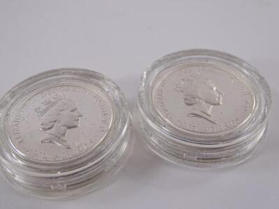 The 1989 two pound silver proof twin coin set - 2