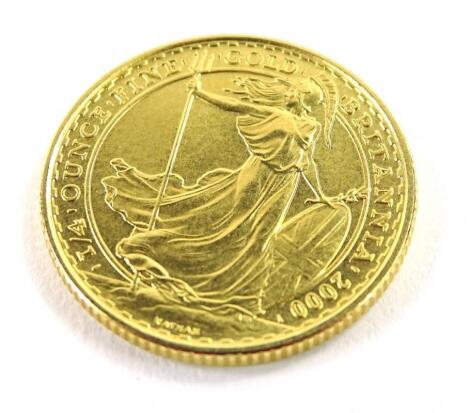 A 2000 ¼oz gold Britannia £25coin