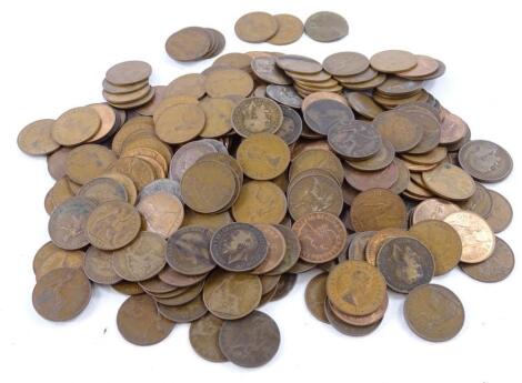 A large quantity of British bronze pennies
