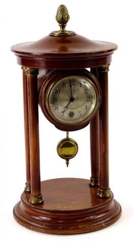 A late 19thC French portico type clock