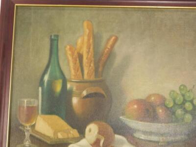 20thC School. Still life with bottle - 2