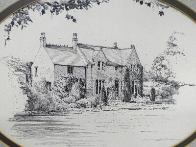 J.B Horner. The Red House Coleby and All Saints Church Coleby - 2