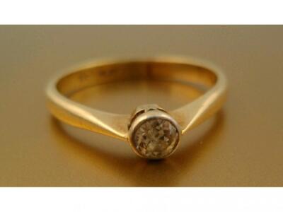 A channel set diamond solitaire ring