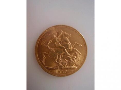 A 1913 gold sovereign