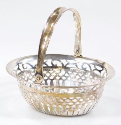 A Victorian silver basket