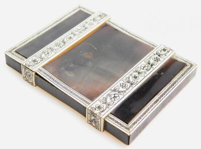 A late 19thC polished card case - 3