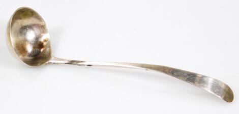 A Georgian Scottish silver ladle