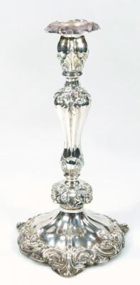 A set of four Victorian silver candlesticks - 6