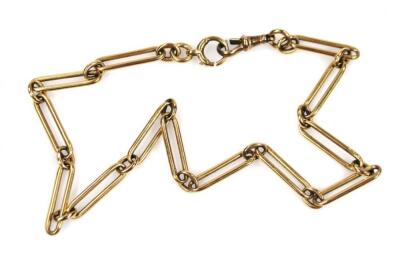 An 18ct gold watch chain - 2