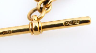 An 18ct gold watch chain - 2