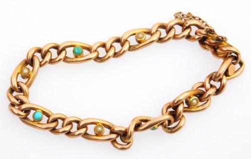 A Victorian 15ct gold bracelet